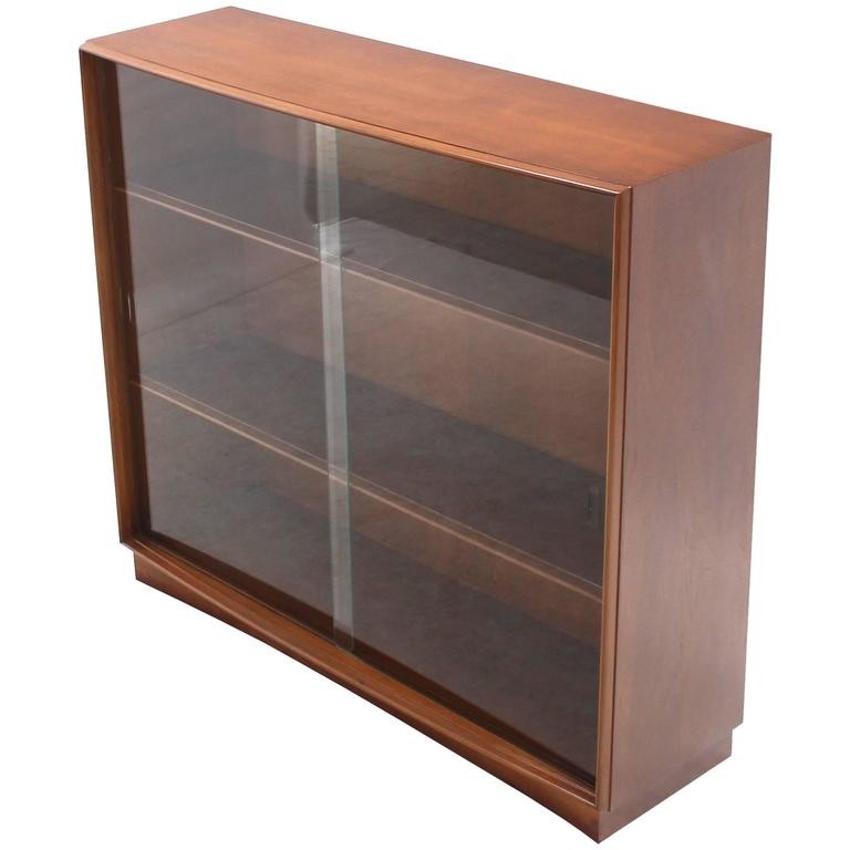 Gibbings for widdicomb bookcase with glass sliding doors