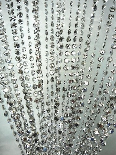 Glitter shower curtain