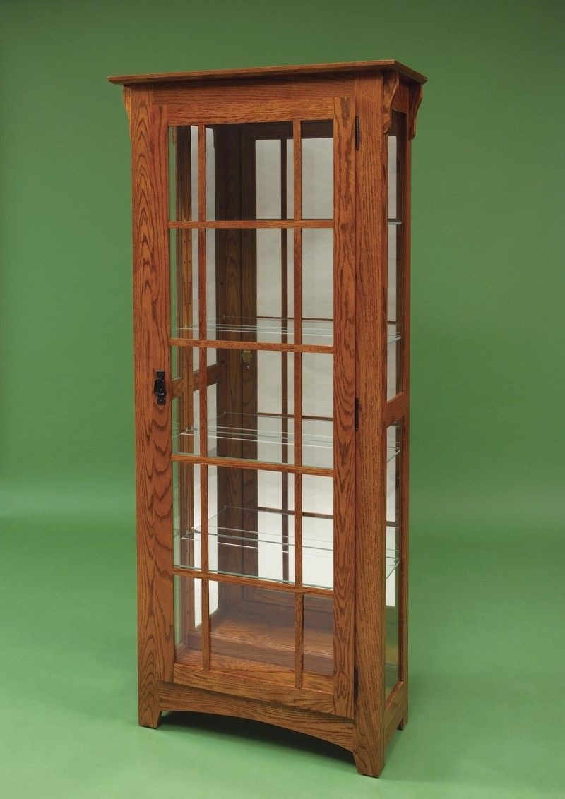 Hardwood mission curio cabinet curio cabinet mission