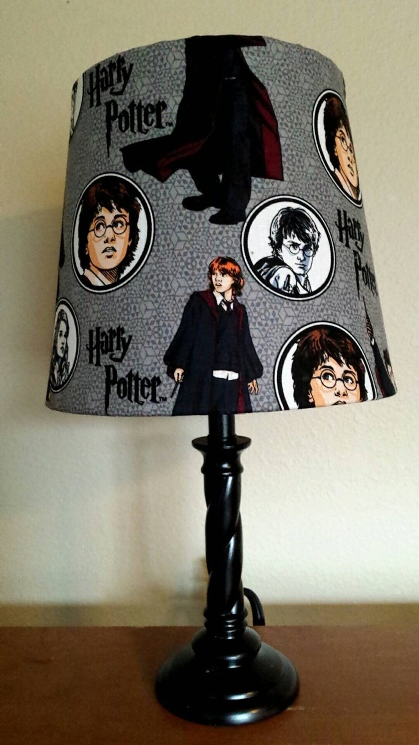 Harry potter lamp shade by theoutgeek on etsy