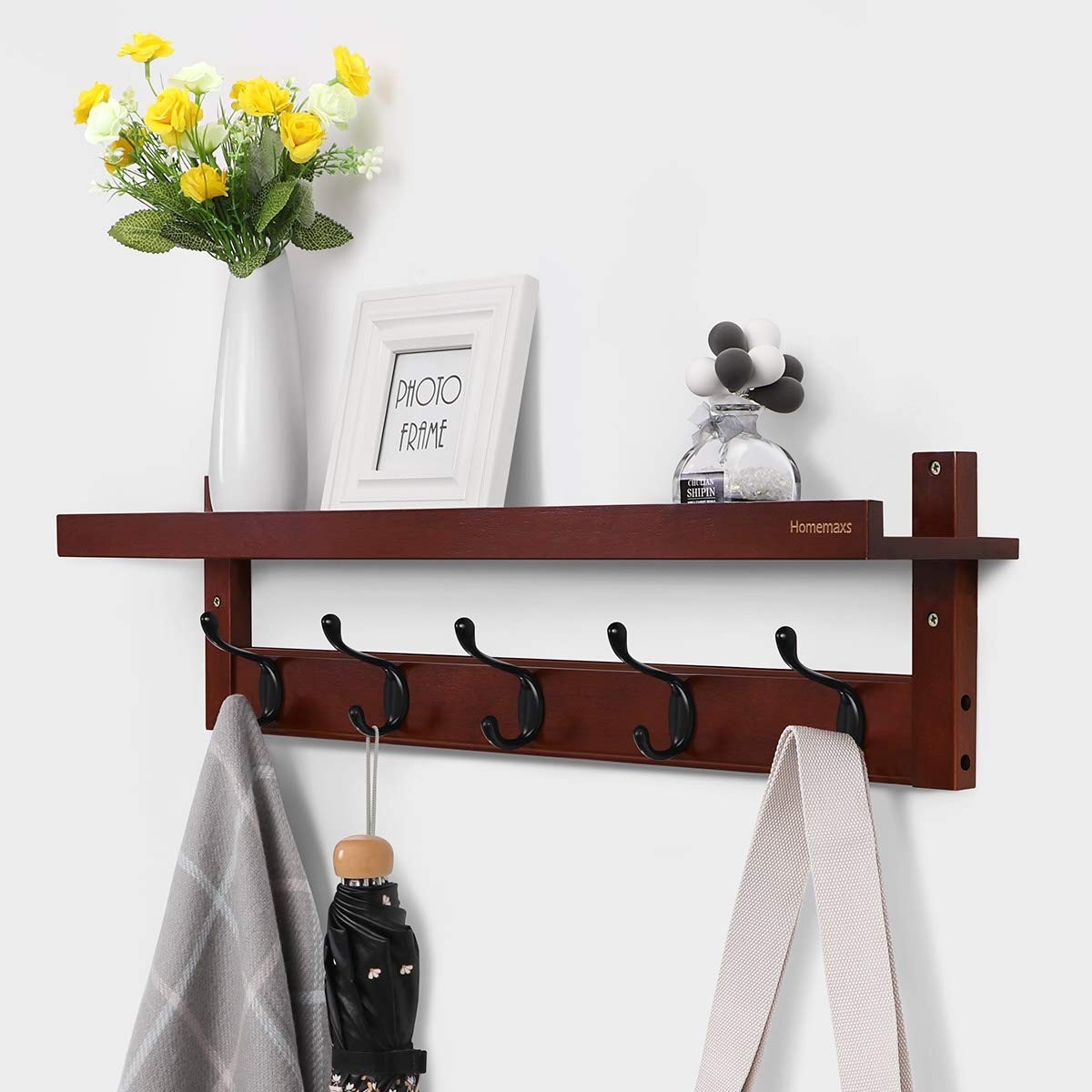 hanging shelf with hooks