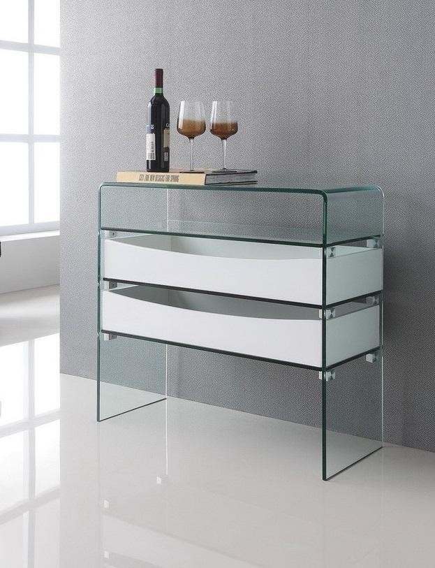 Ibiza high gloss white console table 1stopbedrooms