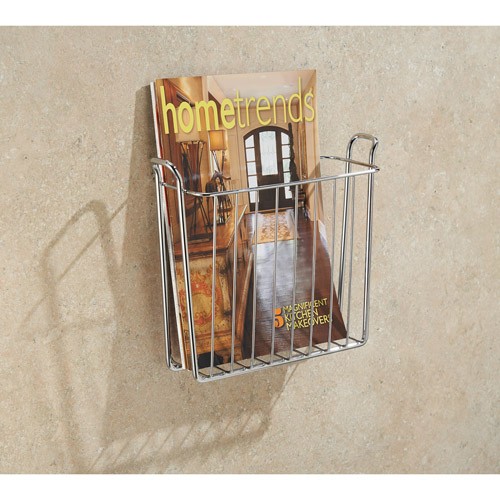 Interdesign classico wall mount magazine holder rack