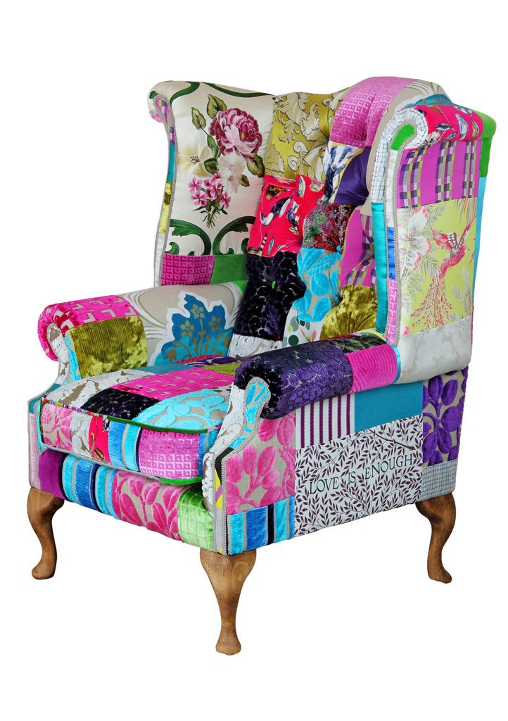 Kelly mad hatter patchwork chair kelly swallow bespoke