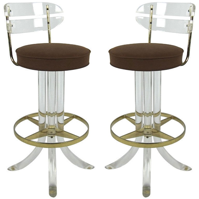 Lucite counter stools for brand new kitchen decoration and 3