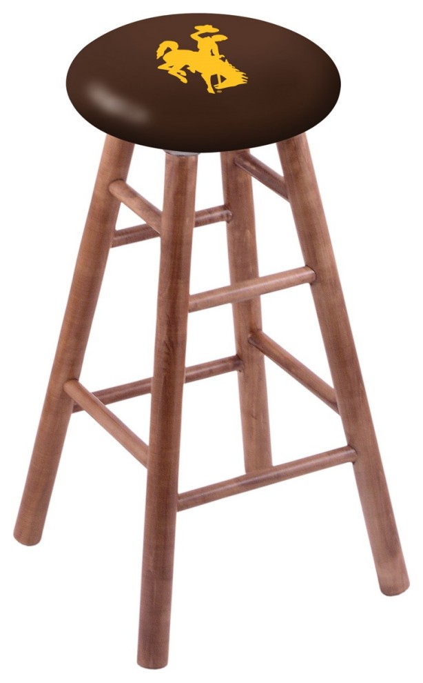 Maple counter stool medium finish with wyoming seat 24
