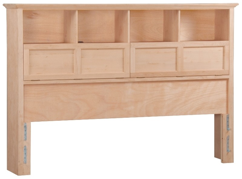 Mckenzie king bookcase headboard stark wood unfinished