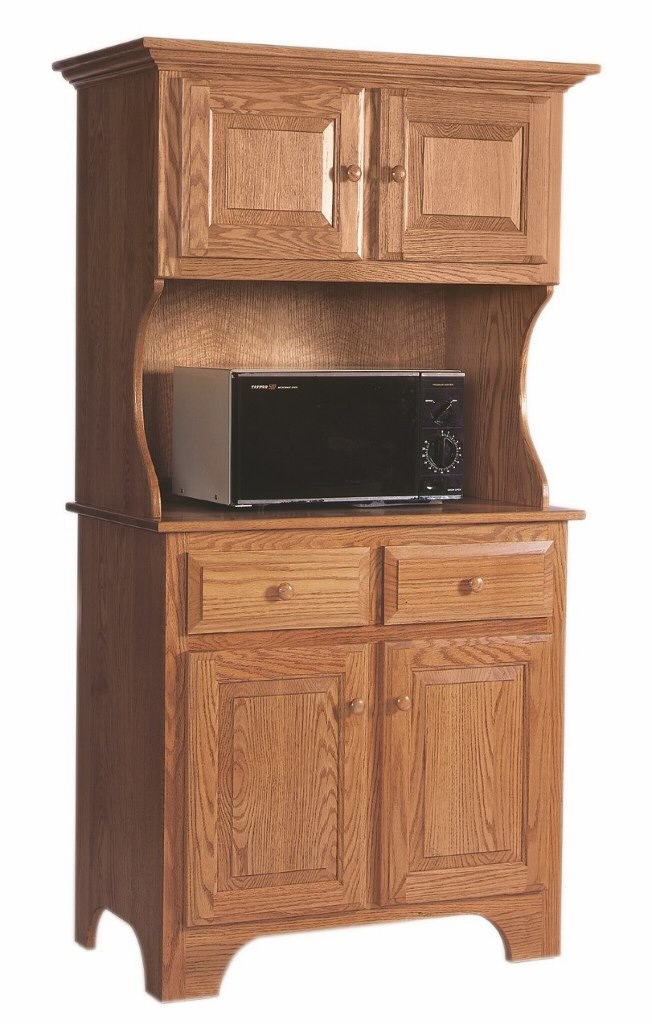 Solid wood shop microwave stand