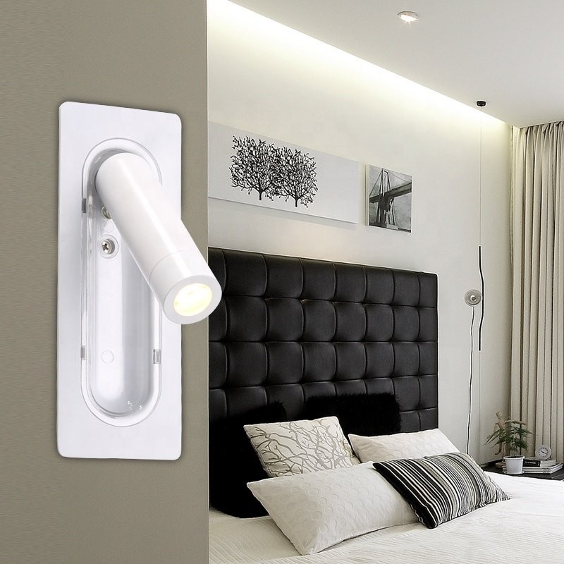 Modern recessed flexible bed lamp led wall mounted lamp