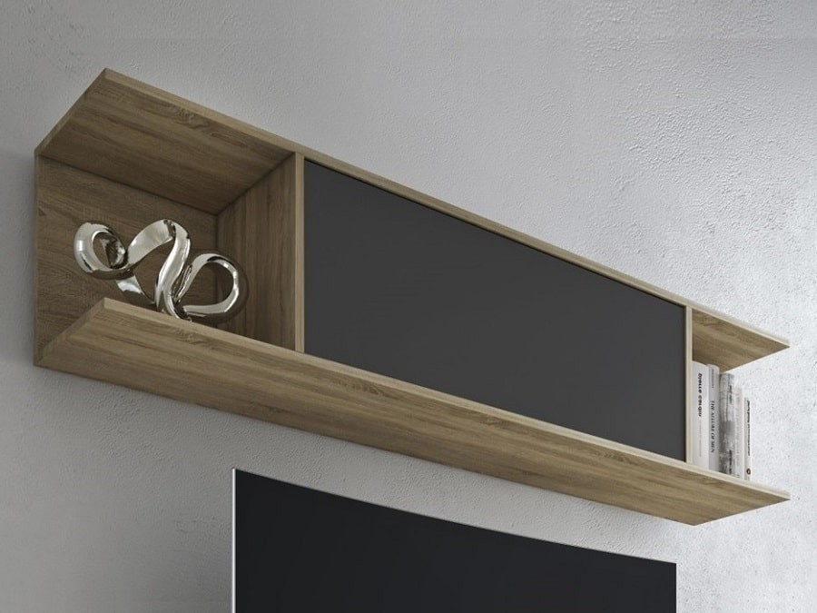 Modern wall mounted storage cabinet 160 cm lucca don