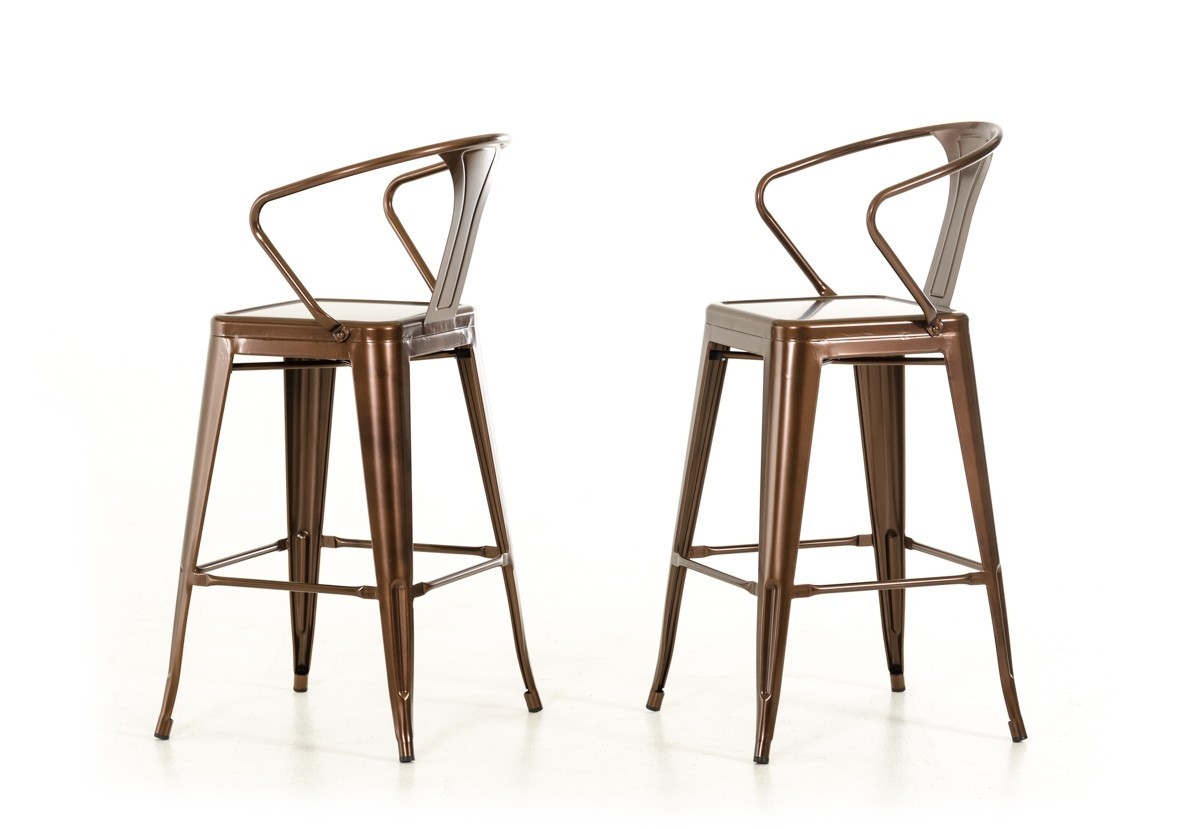 Modrest ned modern copper bar stool