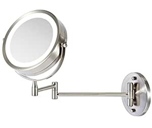 Ovente wall mount led lighted makeup mirror 2