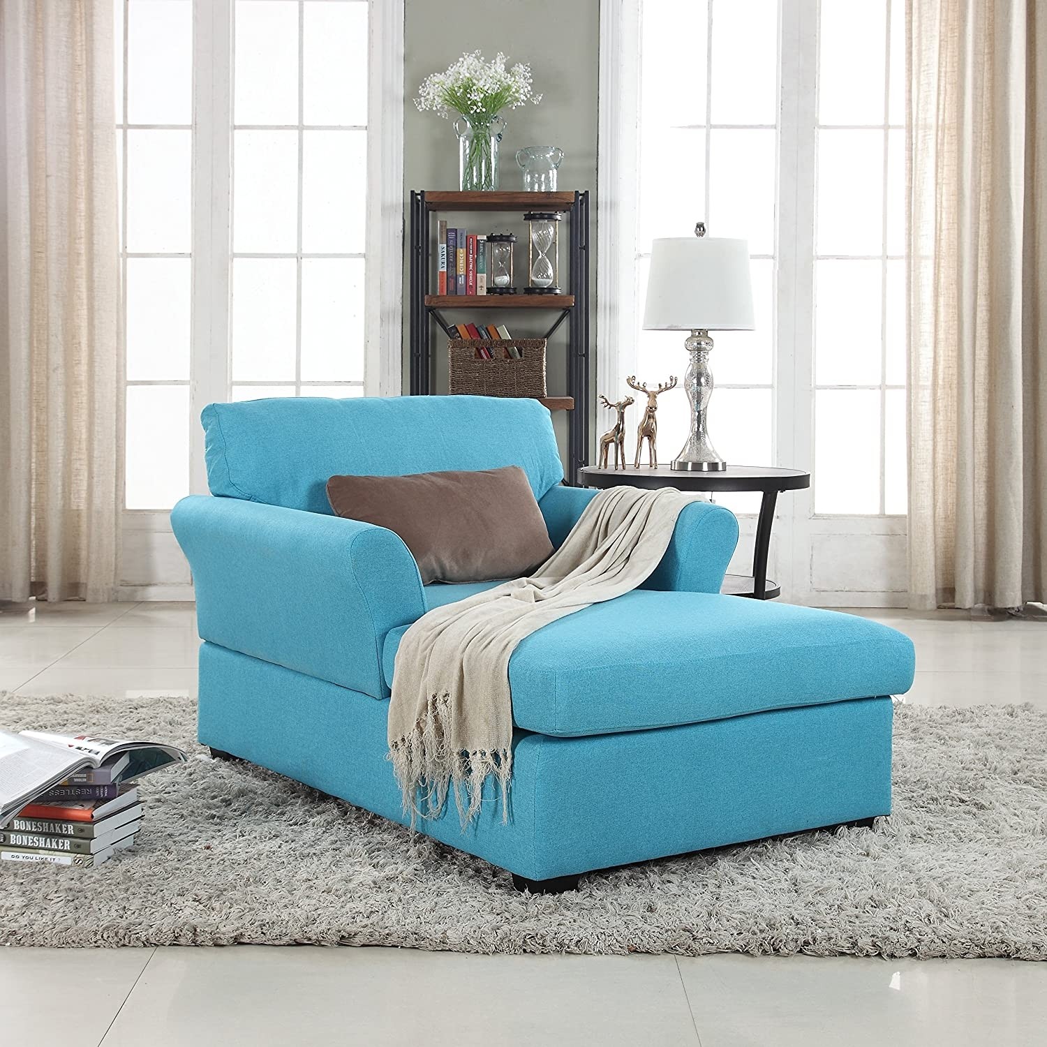 Oversized chaise lounge chair indoor modern living bedroom 2
