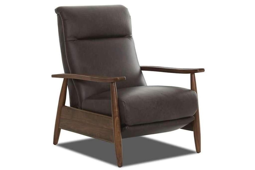Peter mid century modern leather recliner chair club 2