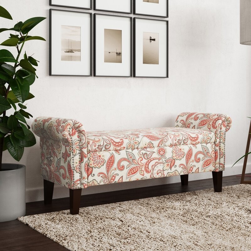 Red barrel studio r amiyah rolled arm upholstered storage