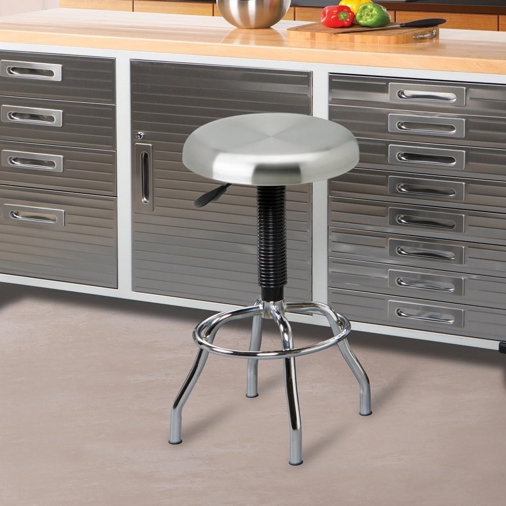 Seville classics adjustable height brushed stainless steel