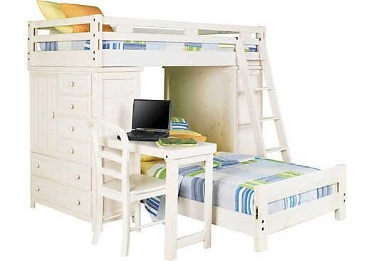 Shop for a creekside white wash twin twin student loft