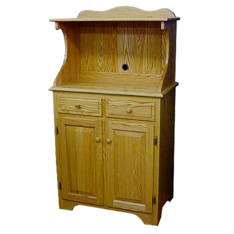 Small microwave cabinet amish crafted furniture 1