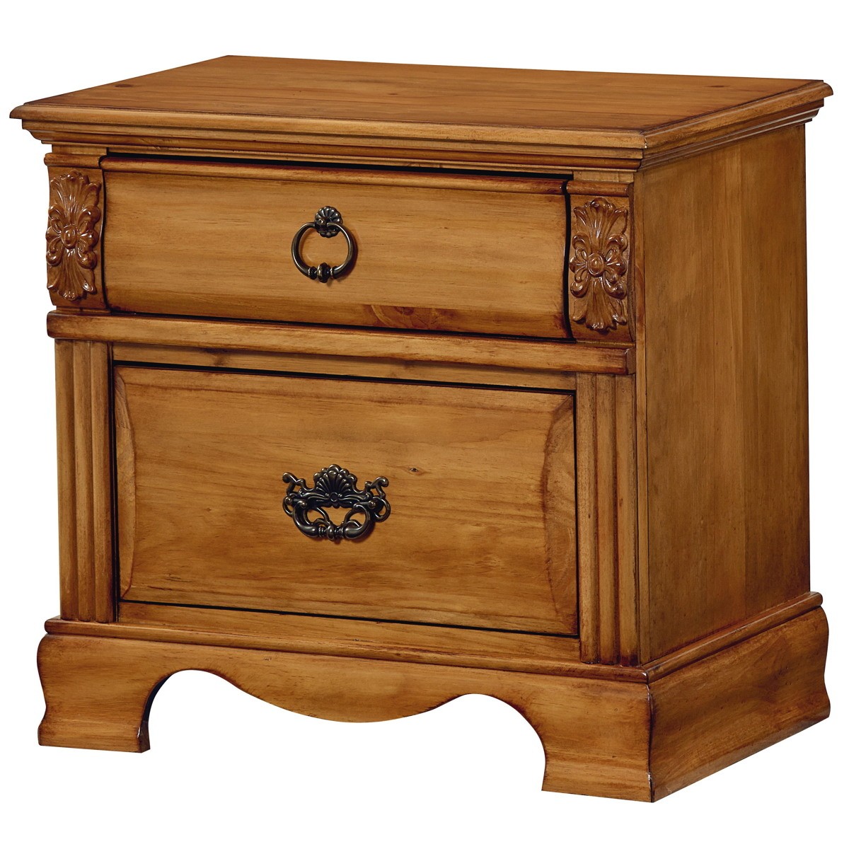 Standard furniture georgetown nightstand in golden honey