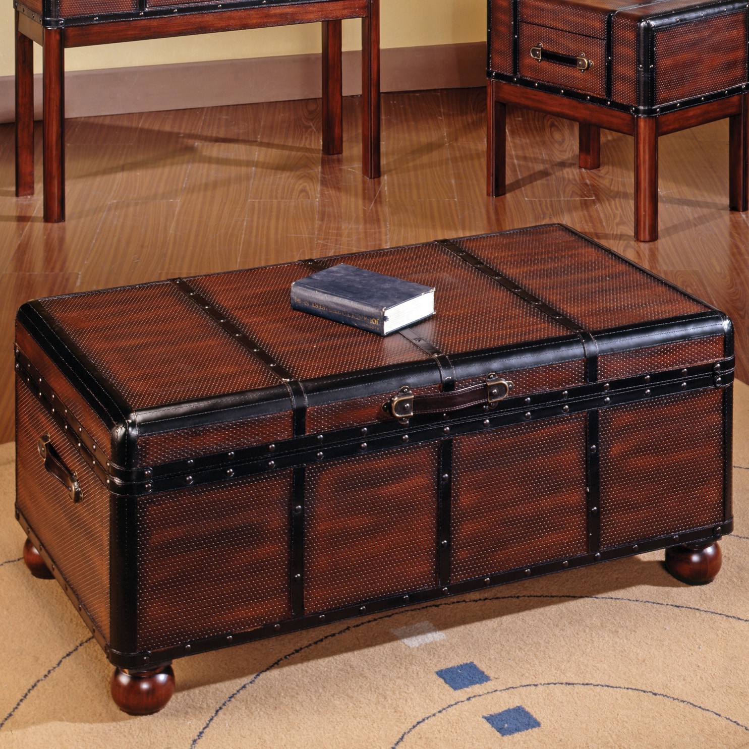 Steve silver pacific trunk coffee table at hayneedle