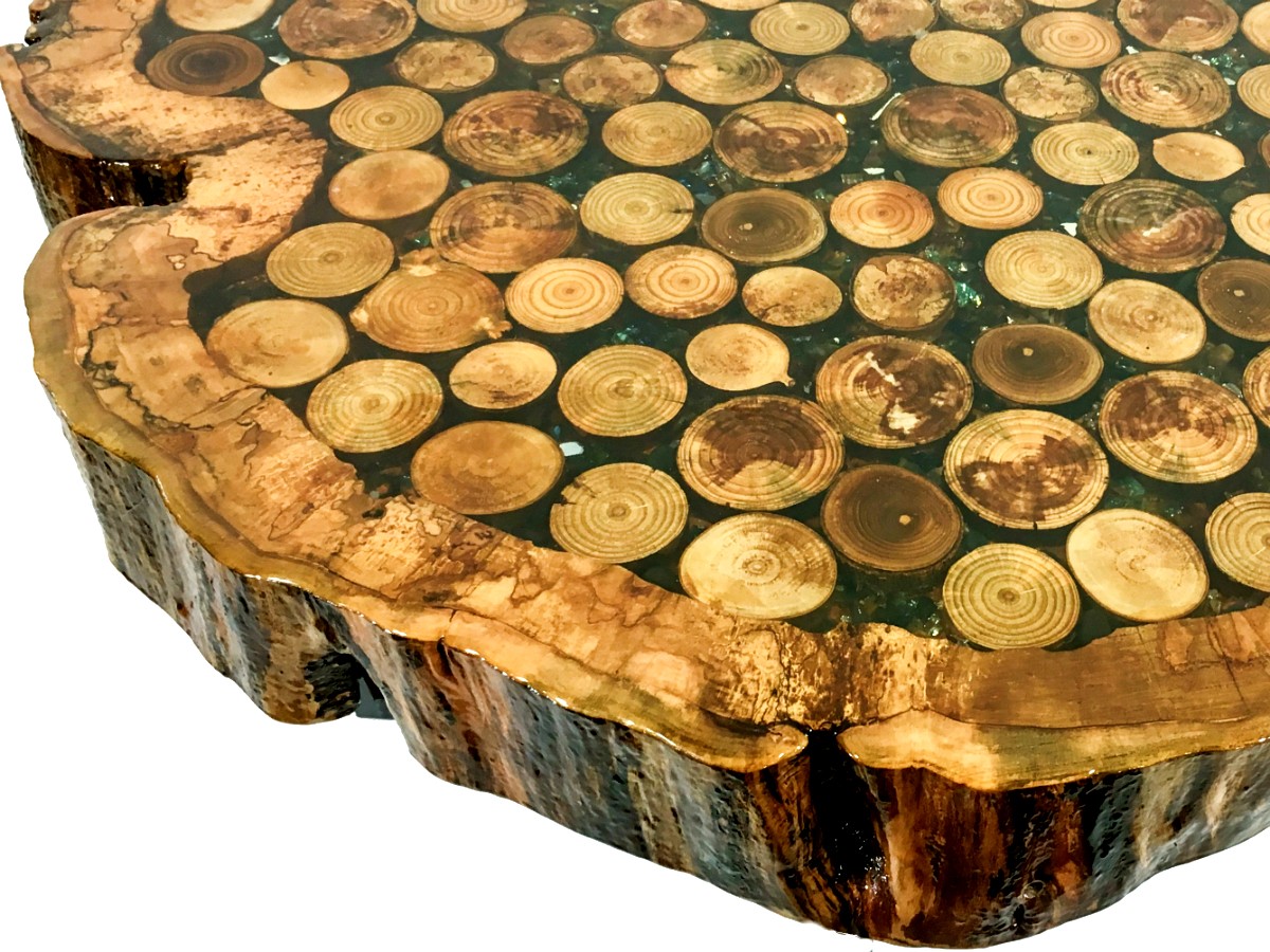 Stunning maple end cut table 1