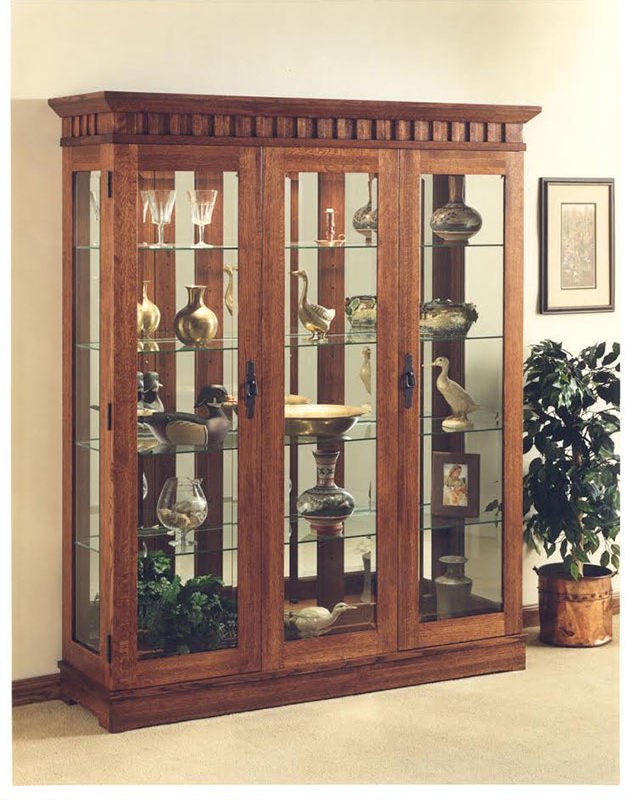 Trend manor mission large curio cabinet made in the usa