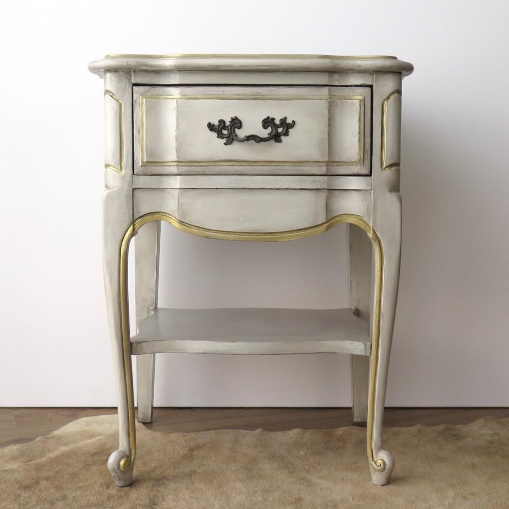 Vintage painted french provincial nightstands 1