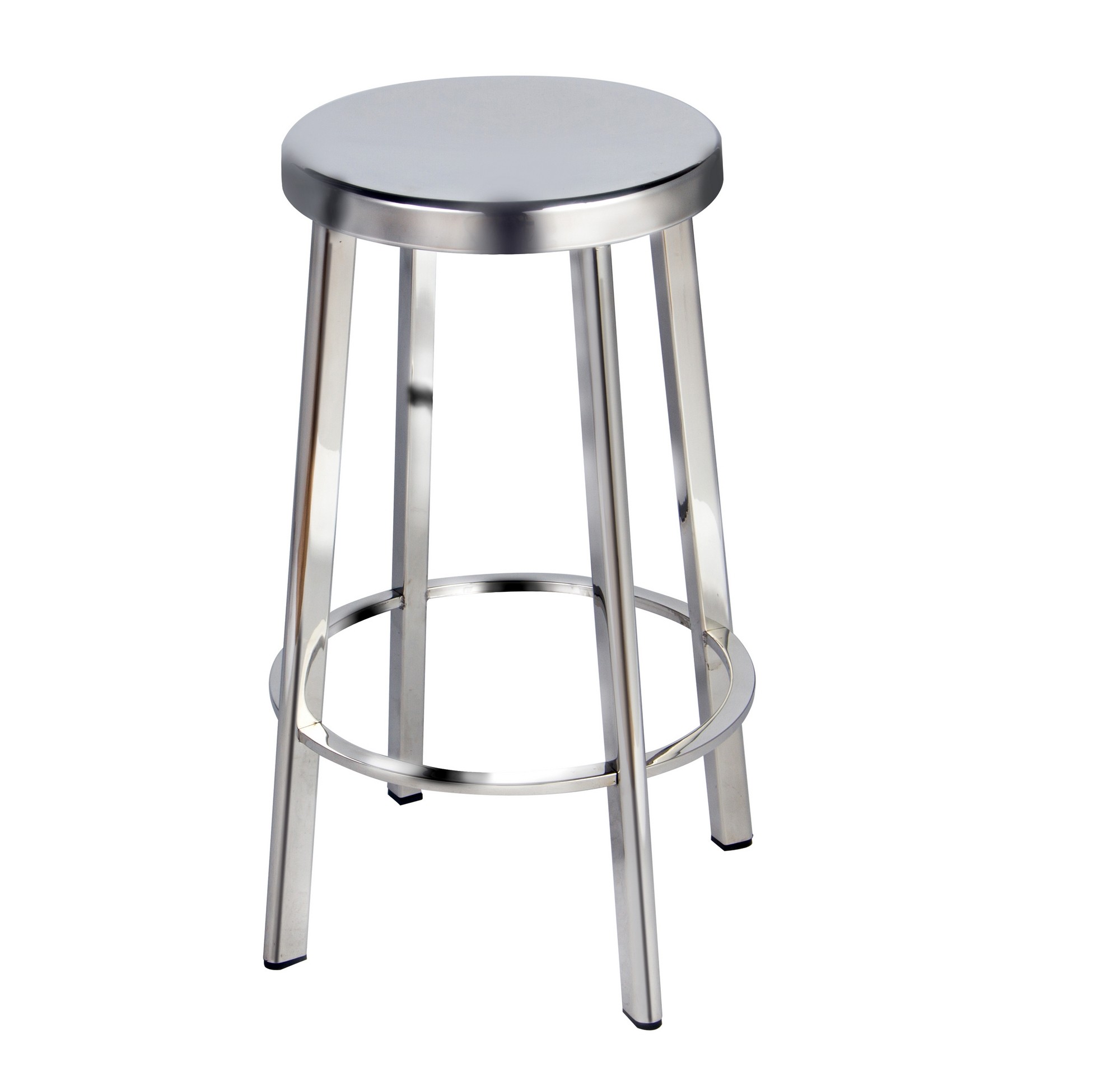 Vitter stainless bar stool set of two