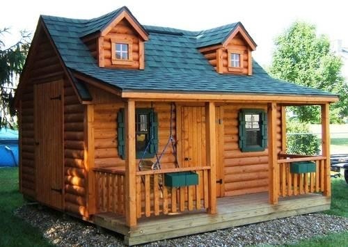Wood playhouses log cabin playhouses new for sale in 1