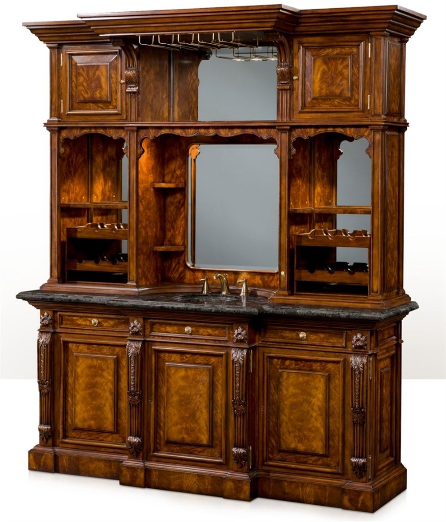 1 top of the line empire style home bar luxury