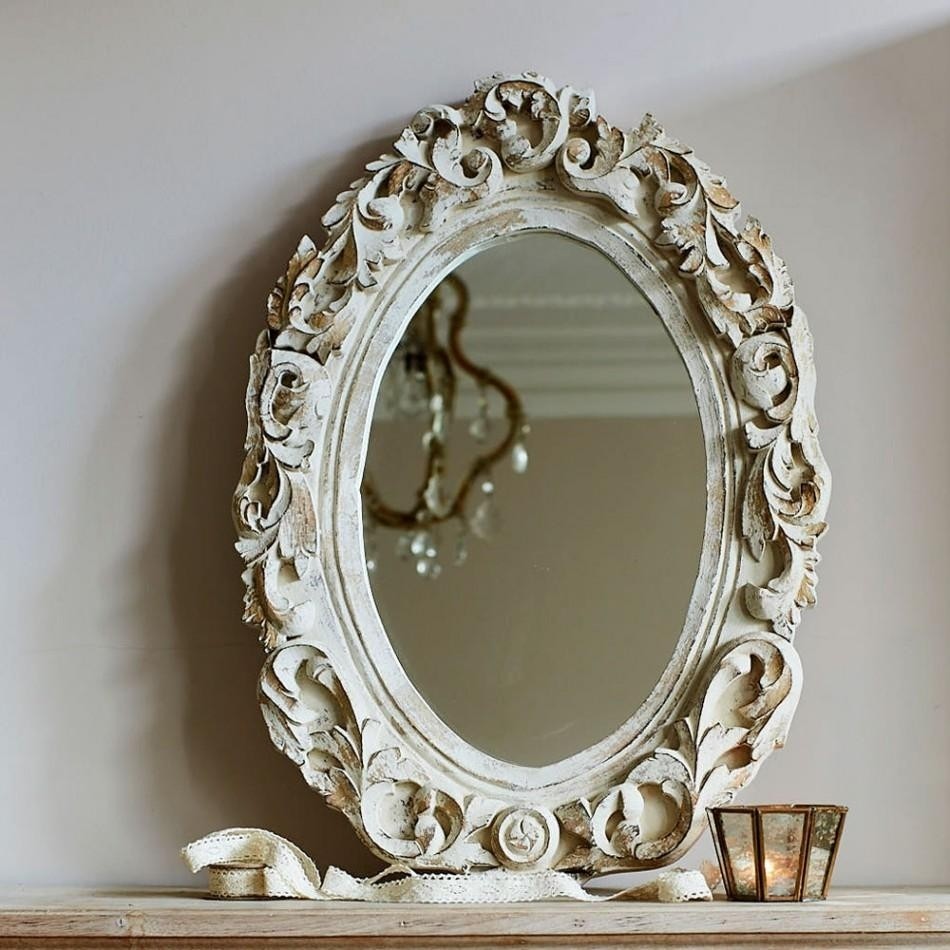 20 inspirations antique white oval mirror mirror ideas