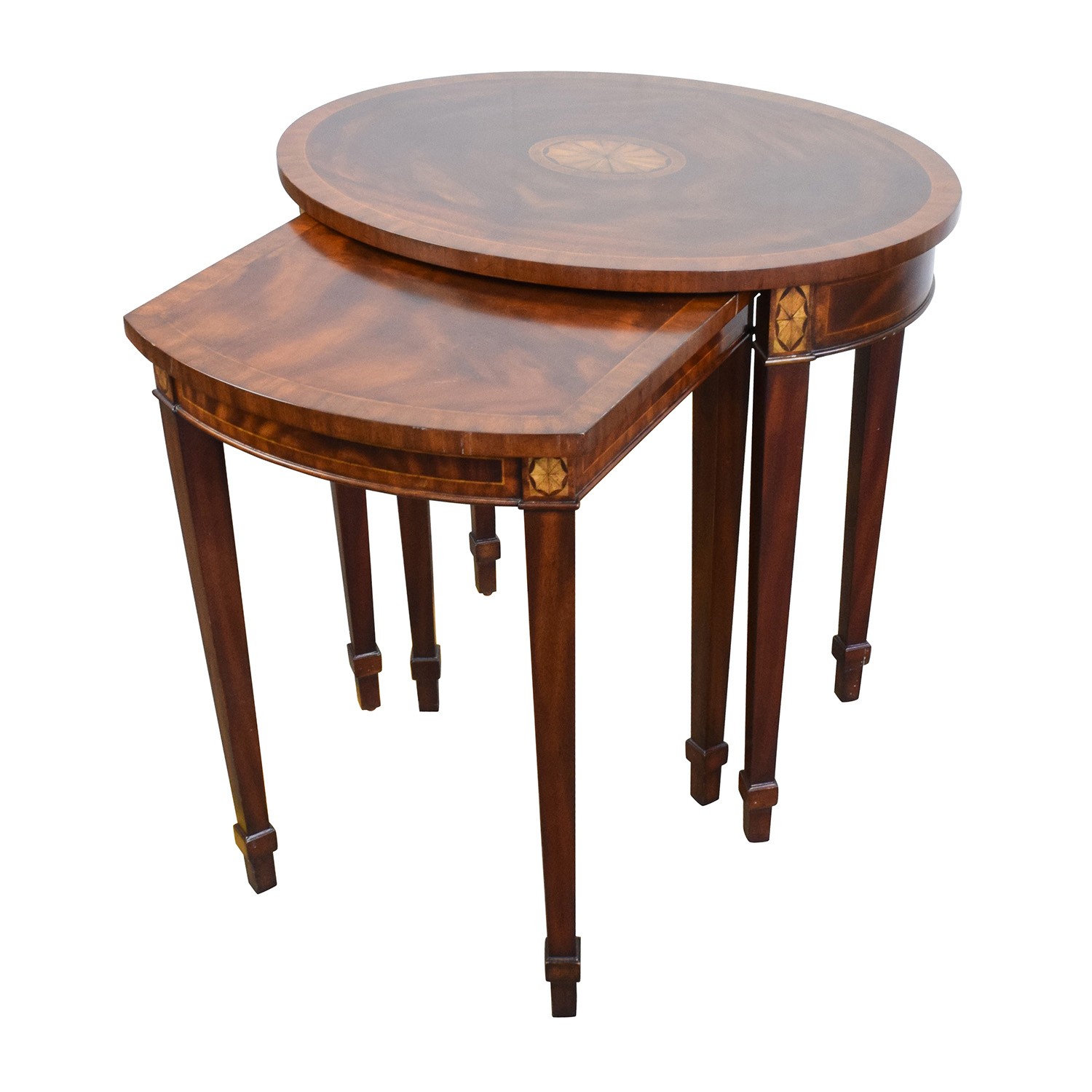 43 off antique reproduction wood nesting side tables