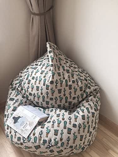 Amazon com eco friendly bean bag chair natural linen