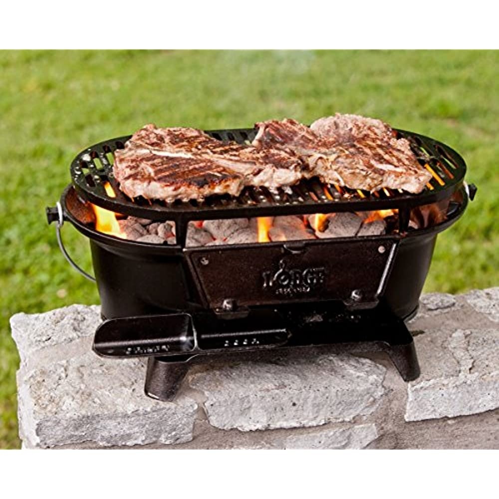 Cast iron grills sportsman 39s grill large charcoal