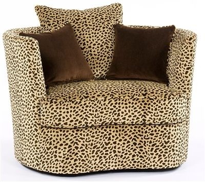 Cheetah animal print swivel chair put on my leopard board
