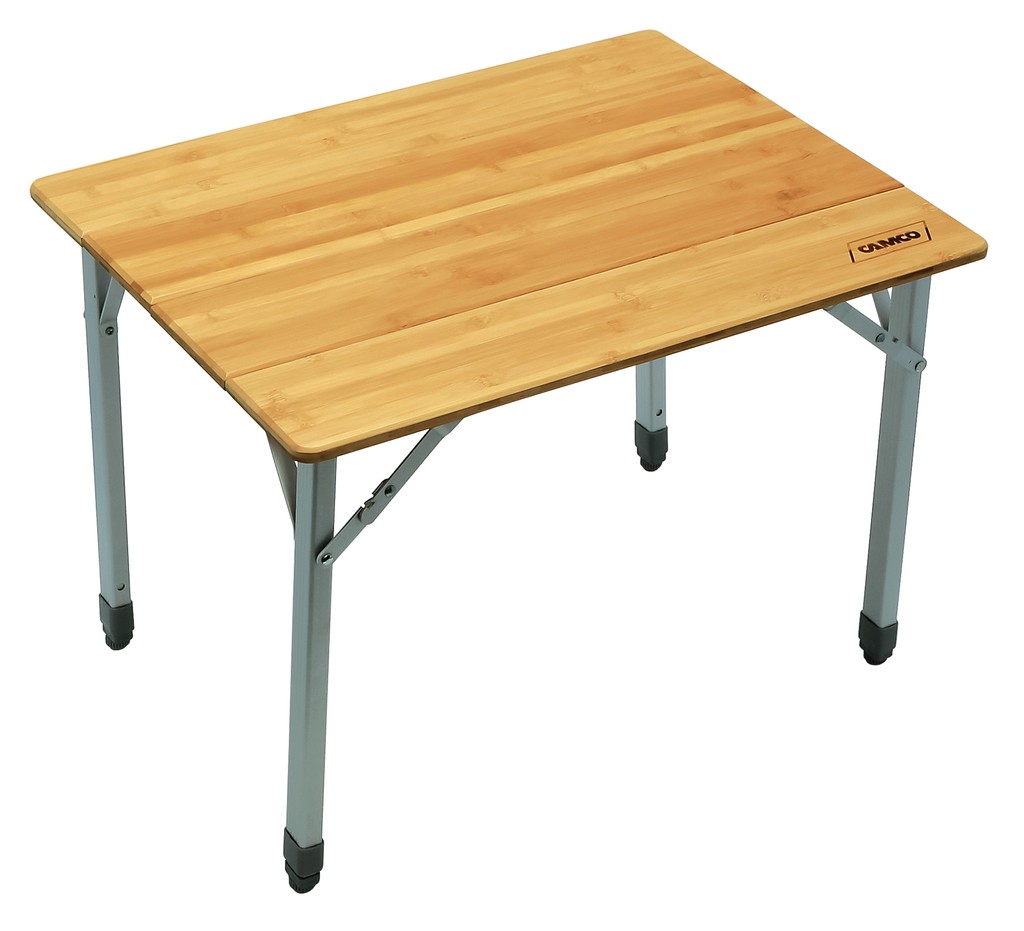 Compact bamboo folding table w aluminum legs united rv