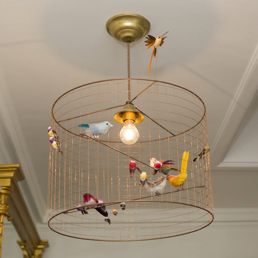 Copper bird cage chandelier by i love retro