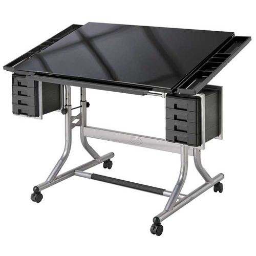 Craftmaster ii glass top craft and drawing table in 2020