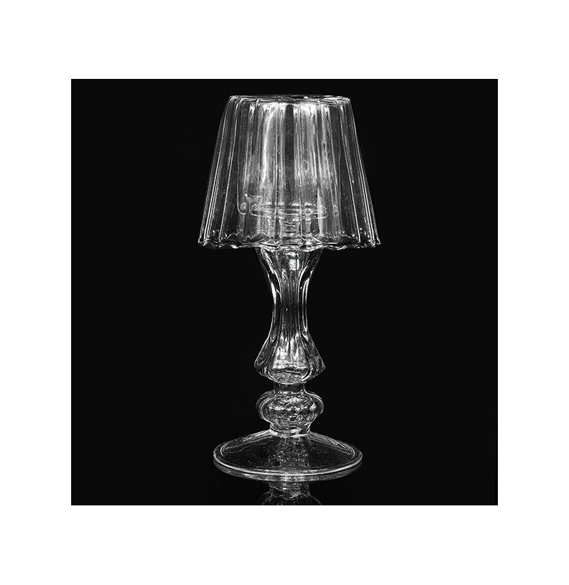Crystal glass candle tea light holder table lamp home 1