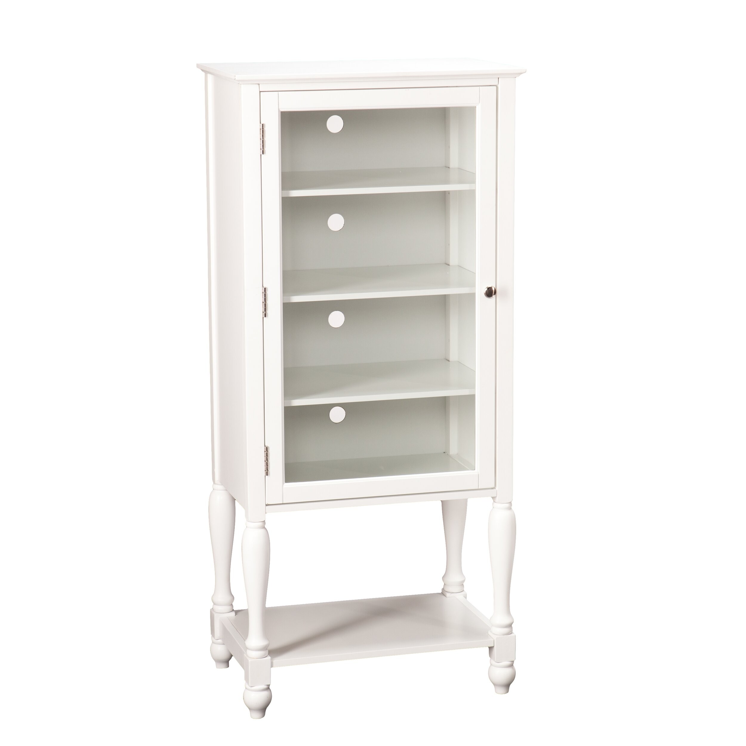 Darby home co solid wood curio cabinet reviews wayfair 4