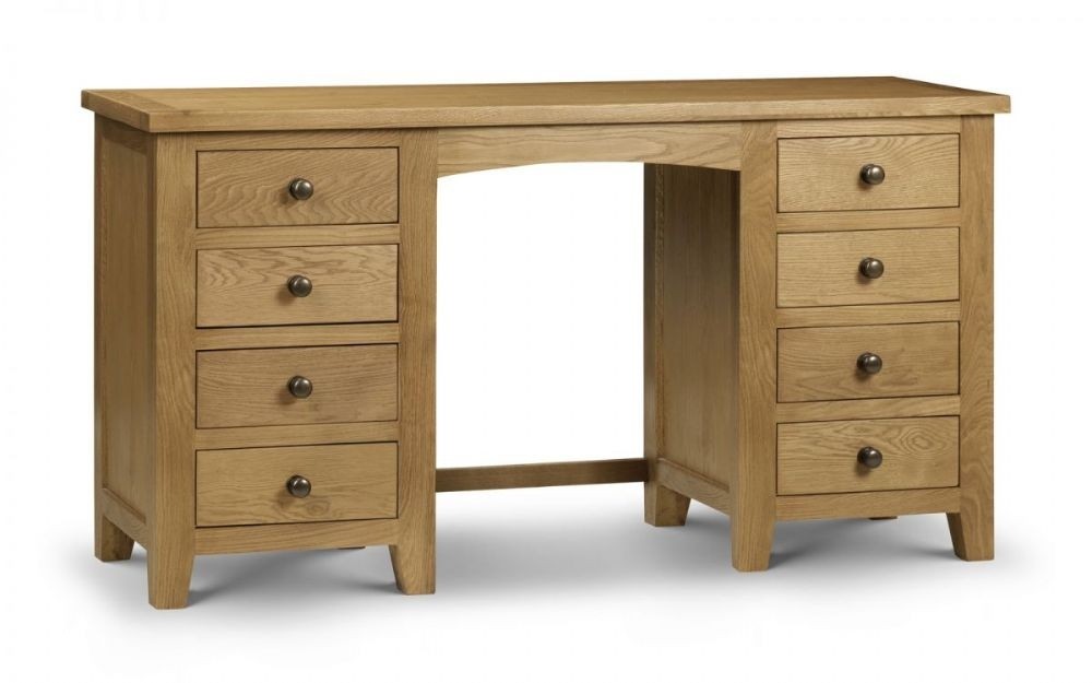 Devon oak double dressing table