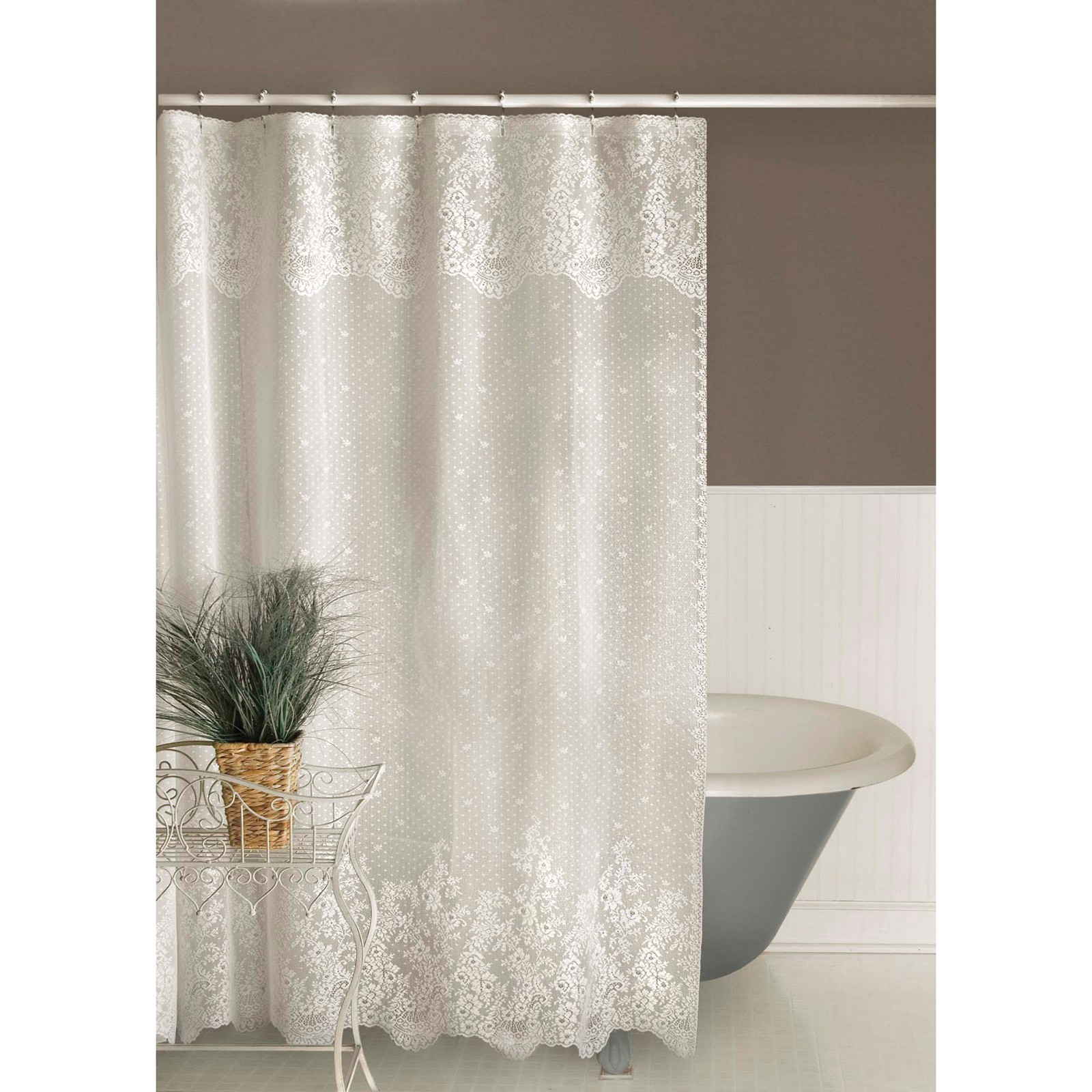 Floret shower curtain 72 x 72 shower curtains at hayneedle