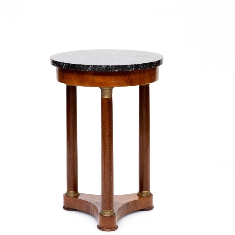French empire small marble top side table at 1stdibs