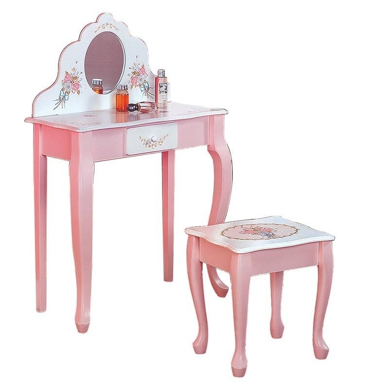 Girls vanity table set rose bouquet with images girls