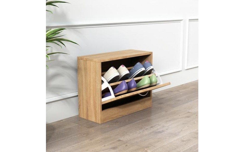 H4home small shoe storage cabinet footwear wooden stand