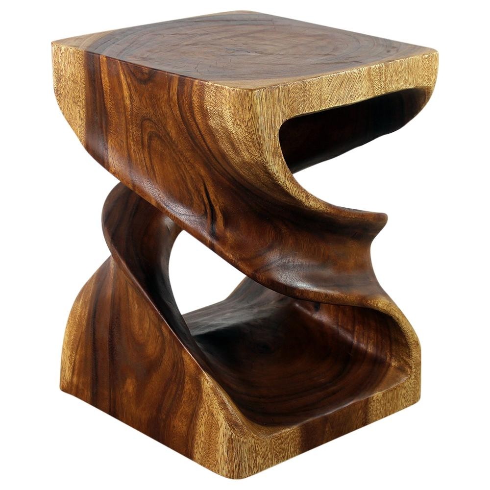 Haussmann r wood double twist end table 15 x 15