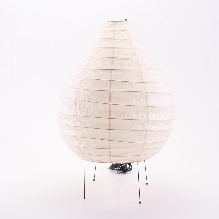 Isamu noguchi akari 22n japanese rice paper table lamp