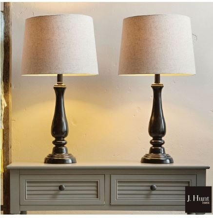 J hunt 2 packs of home metal touch table lamps