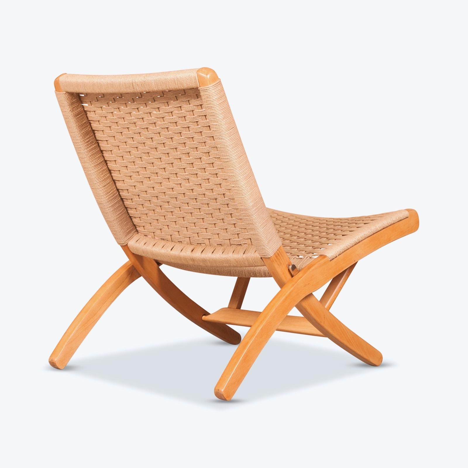 Japanese folding chair in the style of hans wegner with