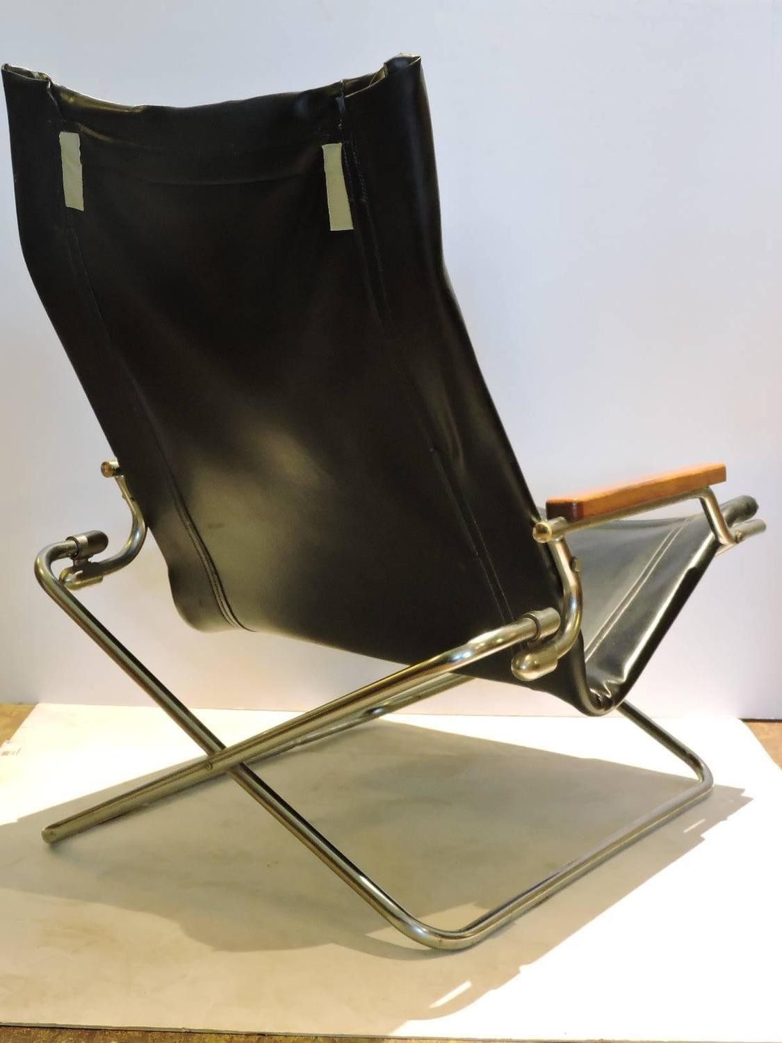 Japanese modernist folding sling chair by uchida at 1stdibs 1